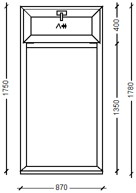 IVAPER 70 класс В: Окно, Ivaper 70 мм (В), Maco, 1750х870, Белый, Белый