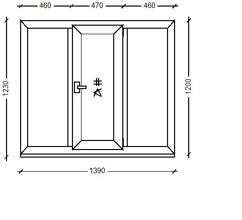 IVAPER GRAU 62: Окно, Ivaper 62 мм (В), Без фурнитуры, 1200х930, Белый, Белый